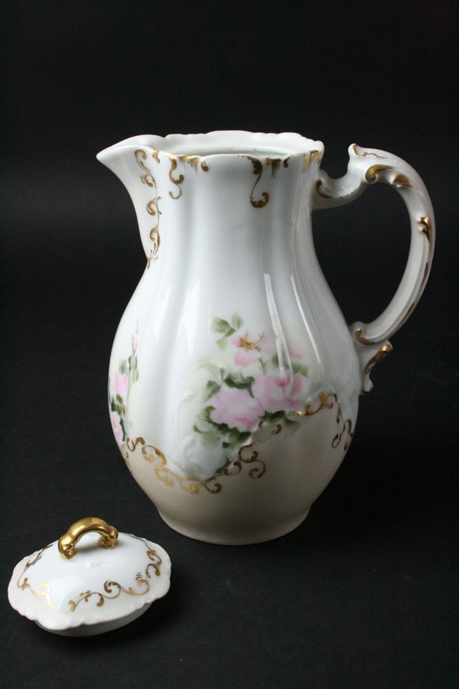 Handpainted Nippon China and Limoges Pitcher