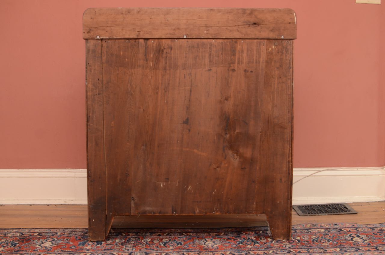 Mid 19th Century Empire Flame Mahogany Dresser