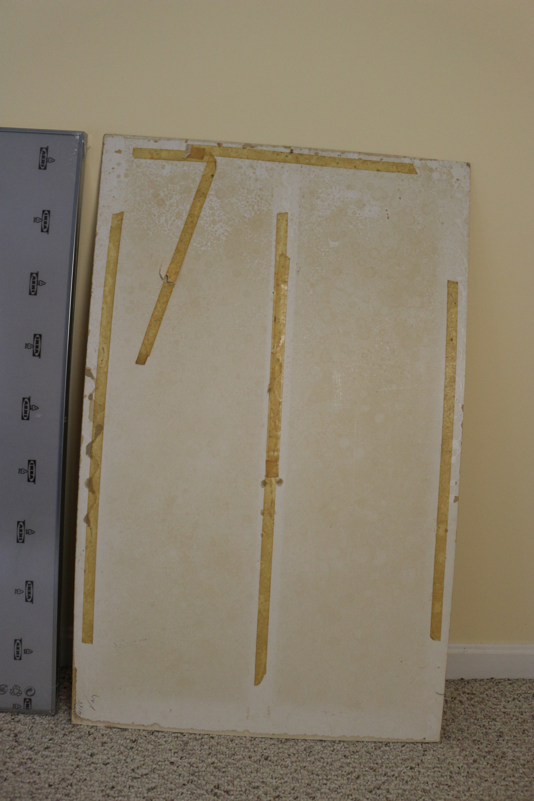 Vintage 1972 Olympic Poster and Large Ikea Poster Frame