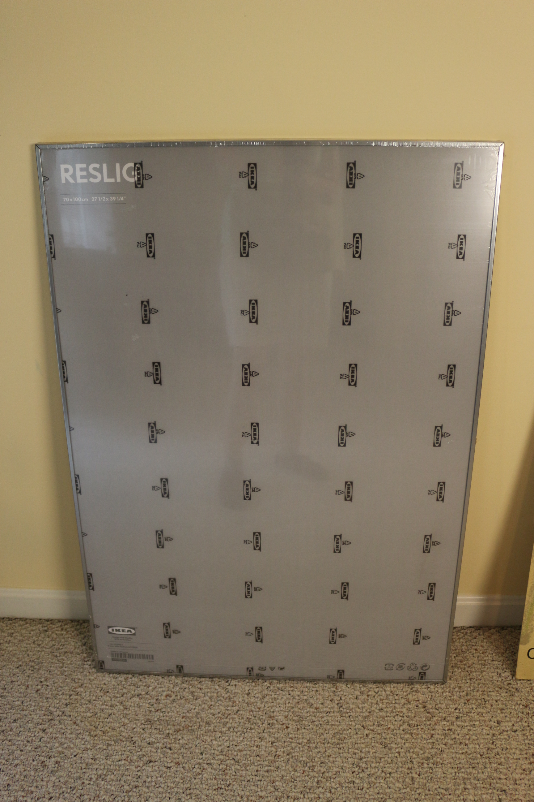 Vintage 1972 Olympic Poster and Large Ikea Poster Frame