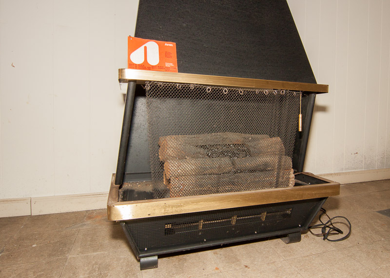Vintage Arvin Electric Fireplace