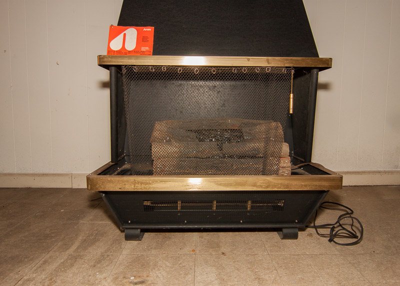 Vintage Arvin Electric Fireplace