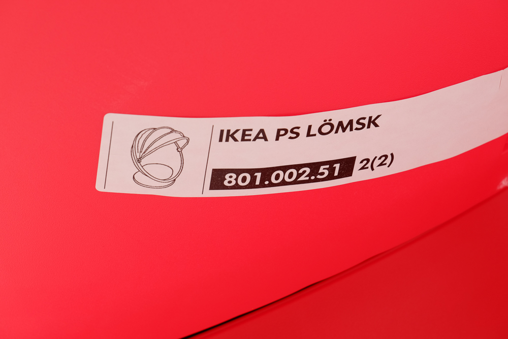 Pair of IKEA Children's Egg Chairs in Red