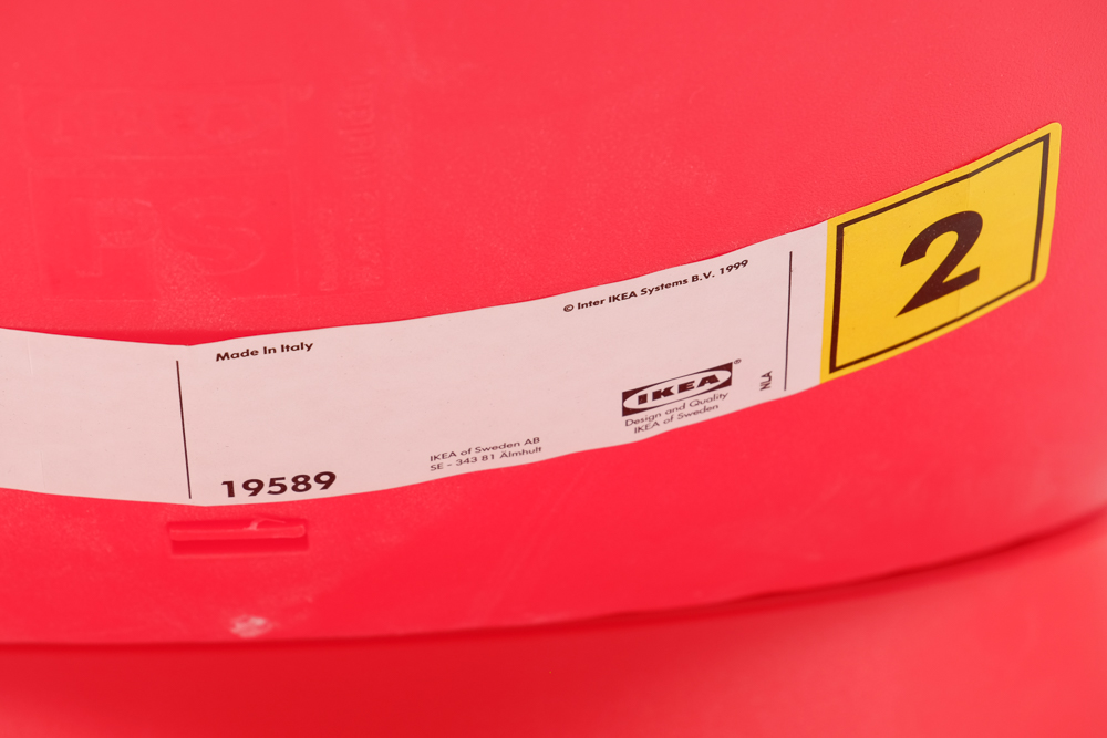 Pair of IKEA Children's Egg Chairs in Red