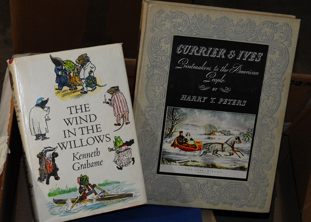 A Selection of Classic Books Including Currier & Ives