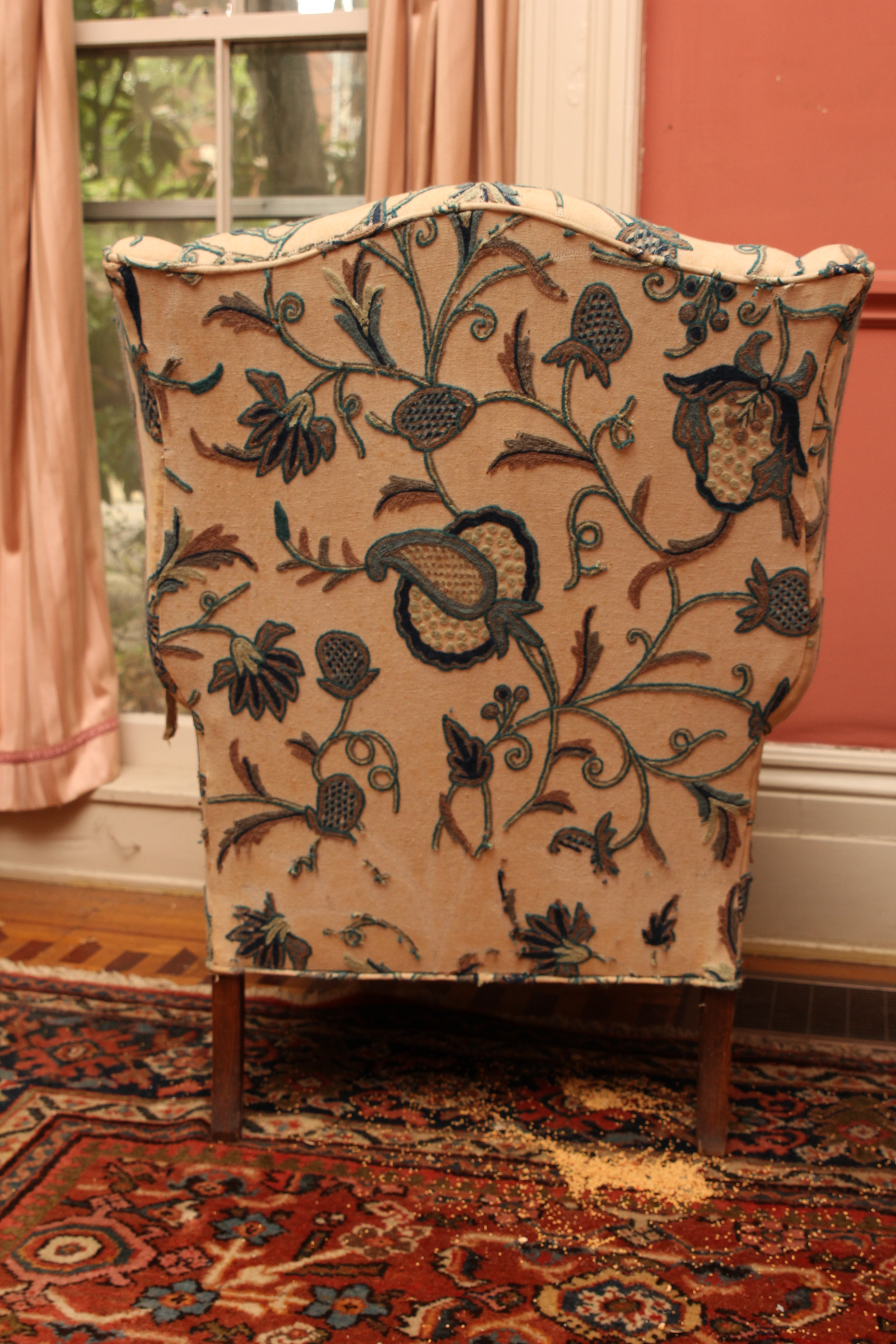 Two Vintage Wingback Chairs