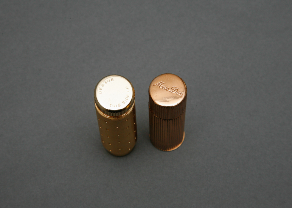 Vintage Cosmetic Containers and Equestrian Paperweight