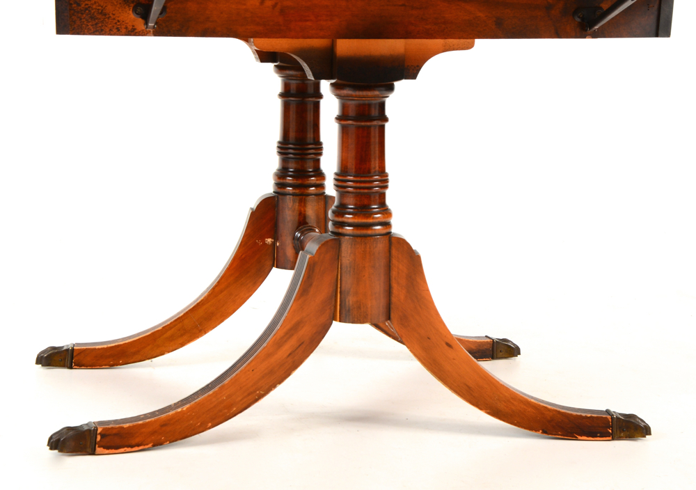 Duncan Phyfe Style Drop-Leaf Table and Chairs