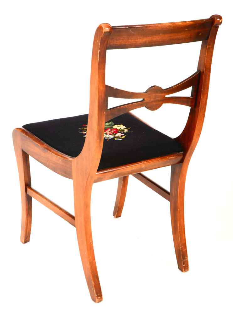 Duncan Phyfe Style Drop-Leaf Table and Chairs
