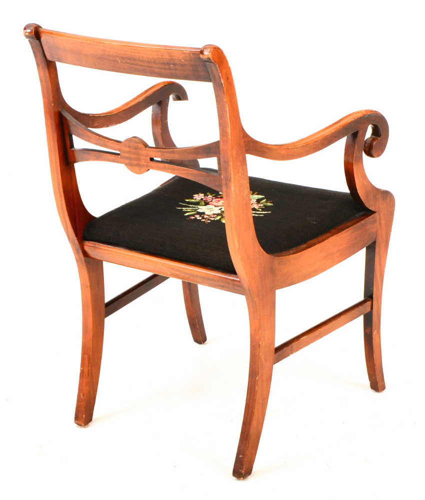 Duncan Phyfe Style Drop-Leaf Table and Chairs