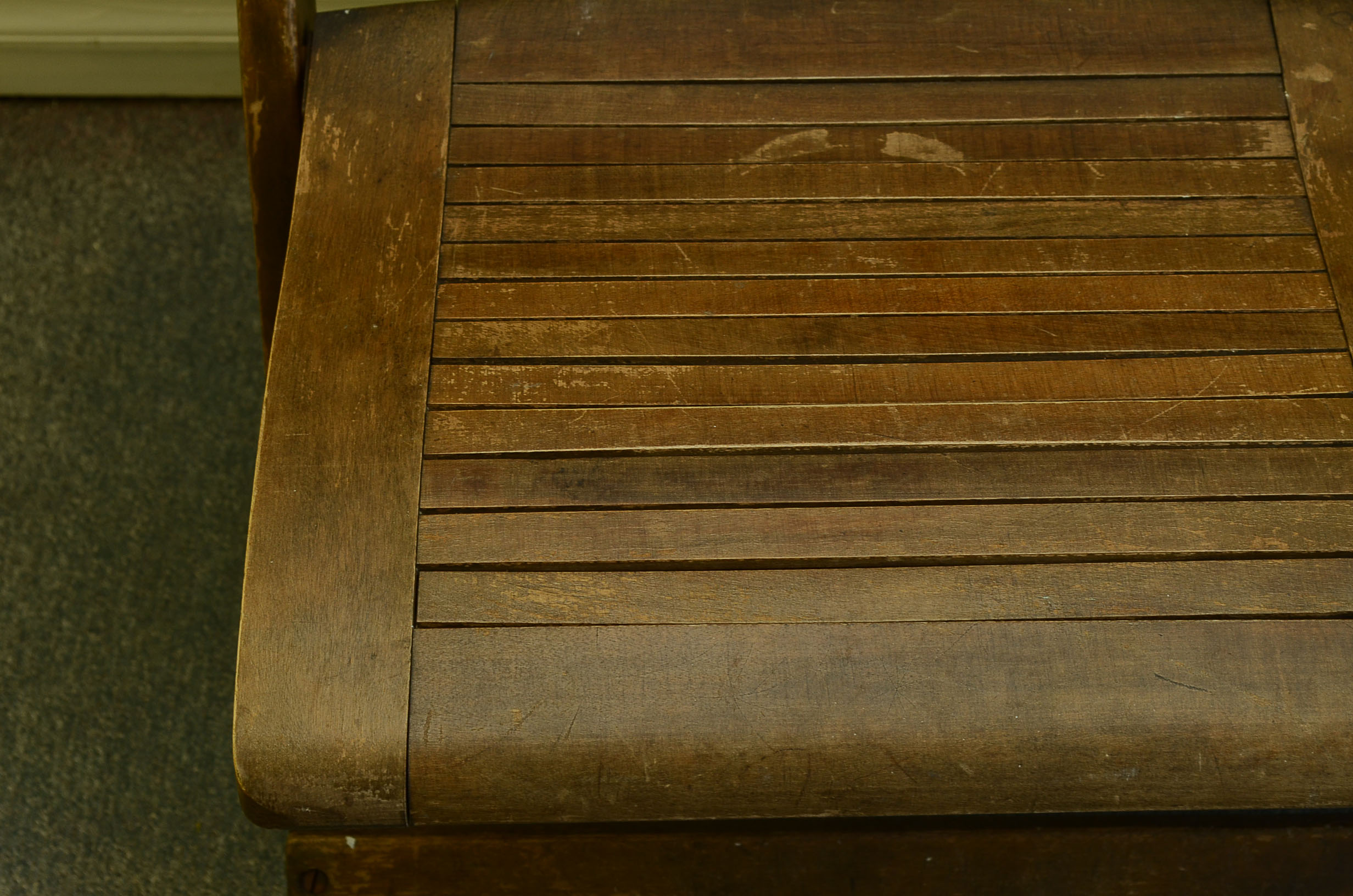 Antique Double Wooden Folding Chair