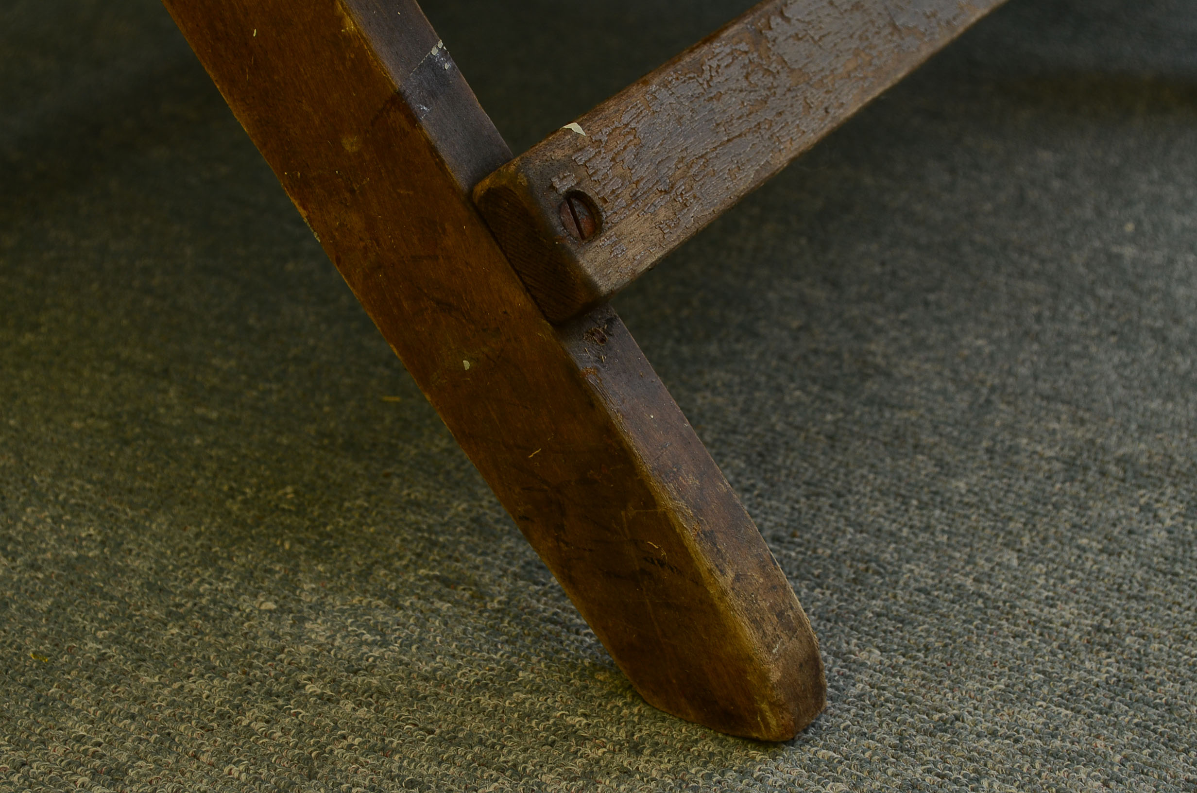 Antique Double Wooden Folding Chair