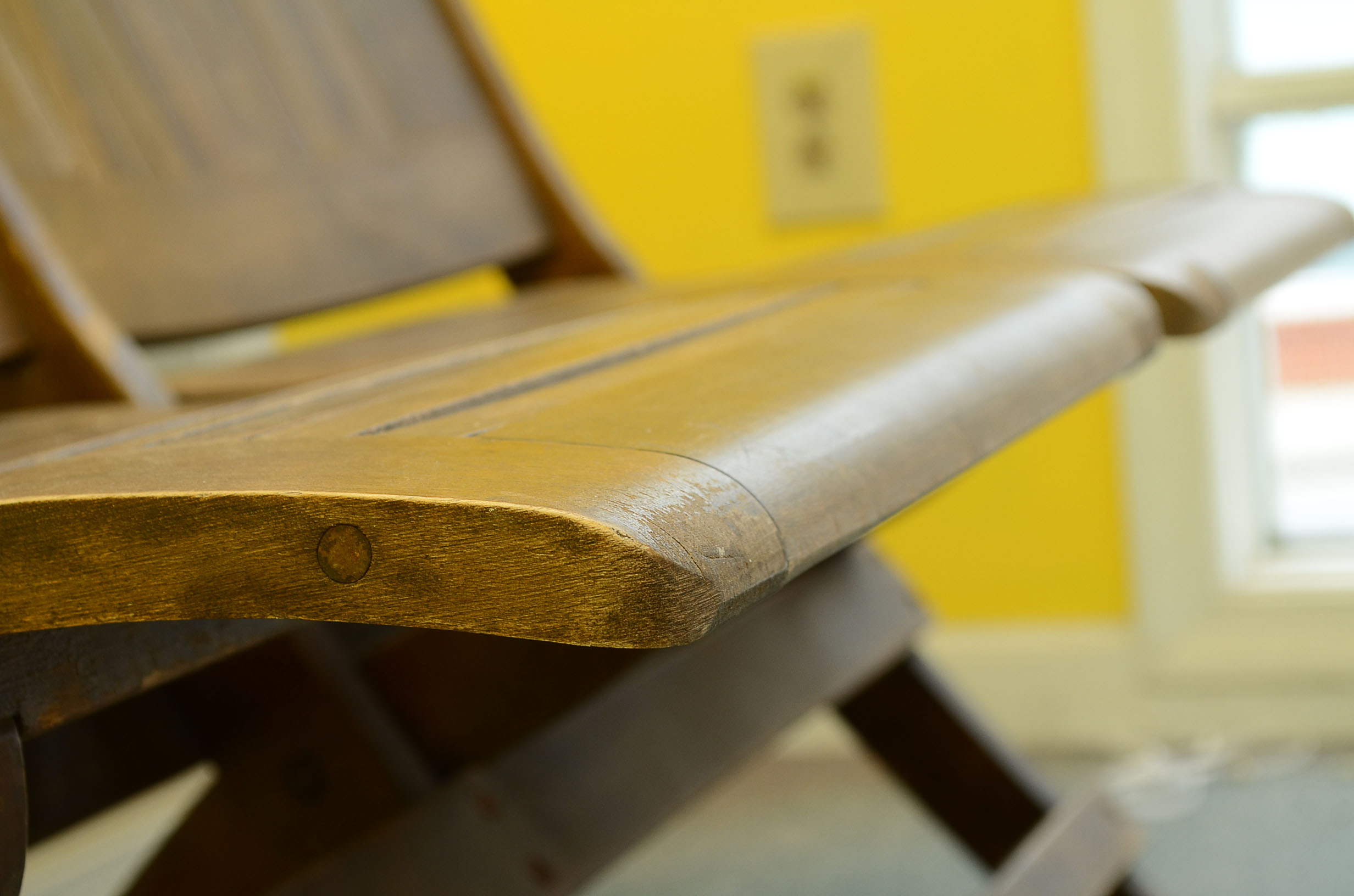 Antique Double Wooden Folding Chair