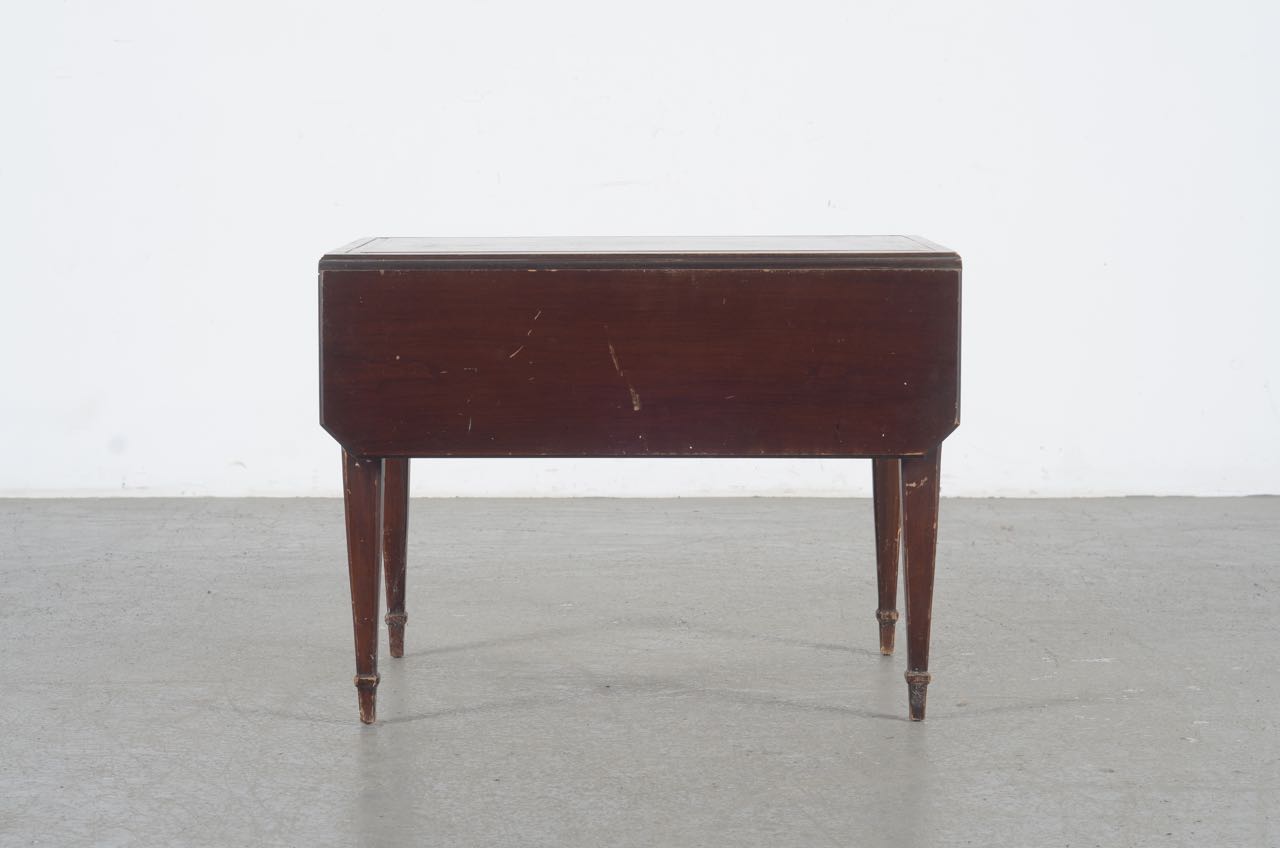 Vintage Mahogany Drop-Leaf Side Table by Brandt