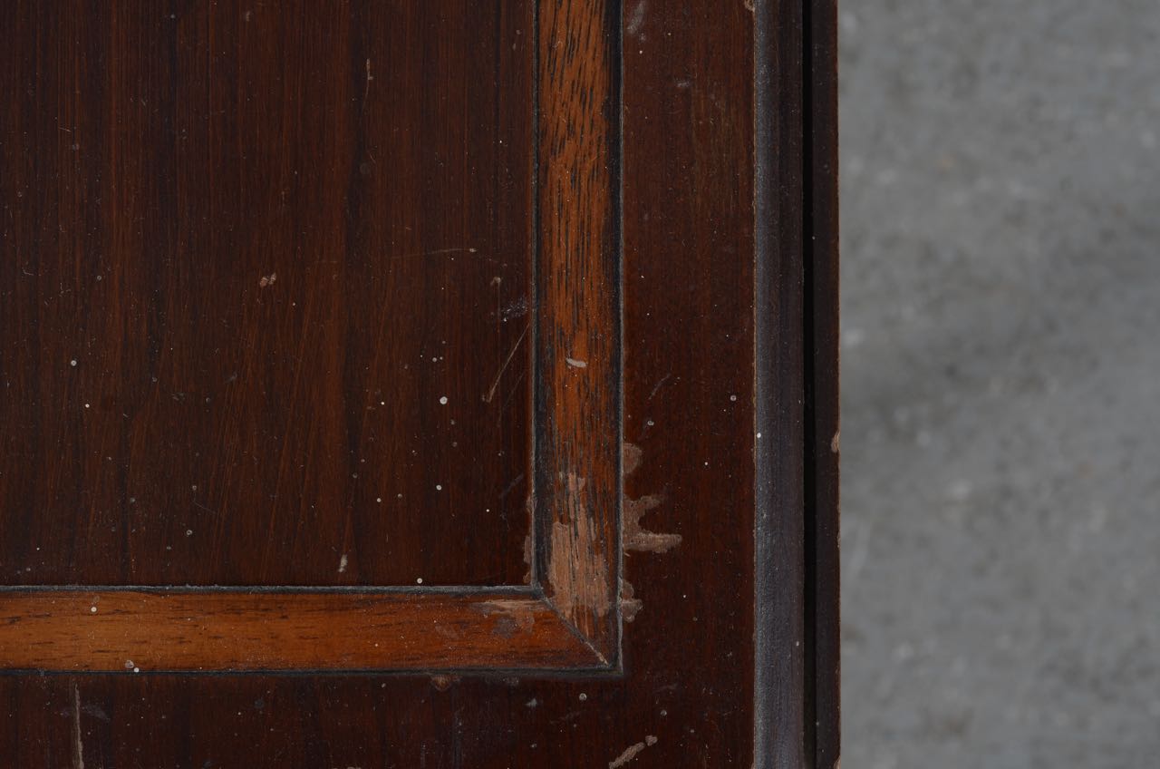 Vintage Mahogany Drop-Leaf Side Table by Brandt