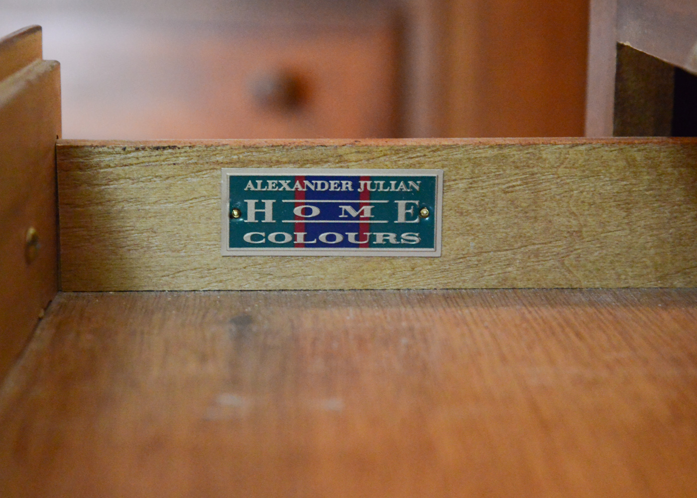 Alexander Julian "Home Colours" Pecan Nightstand
