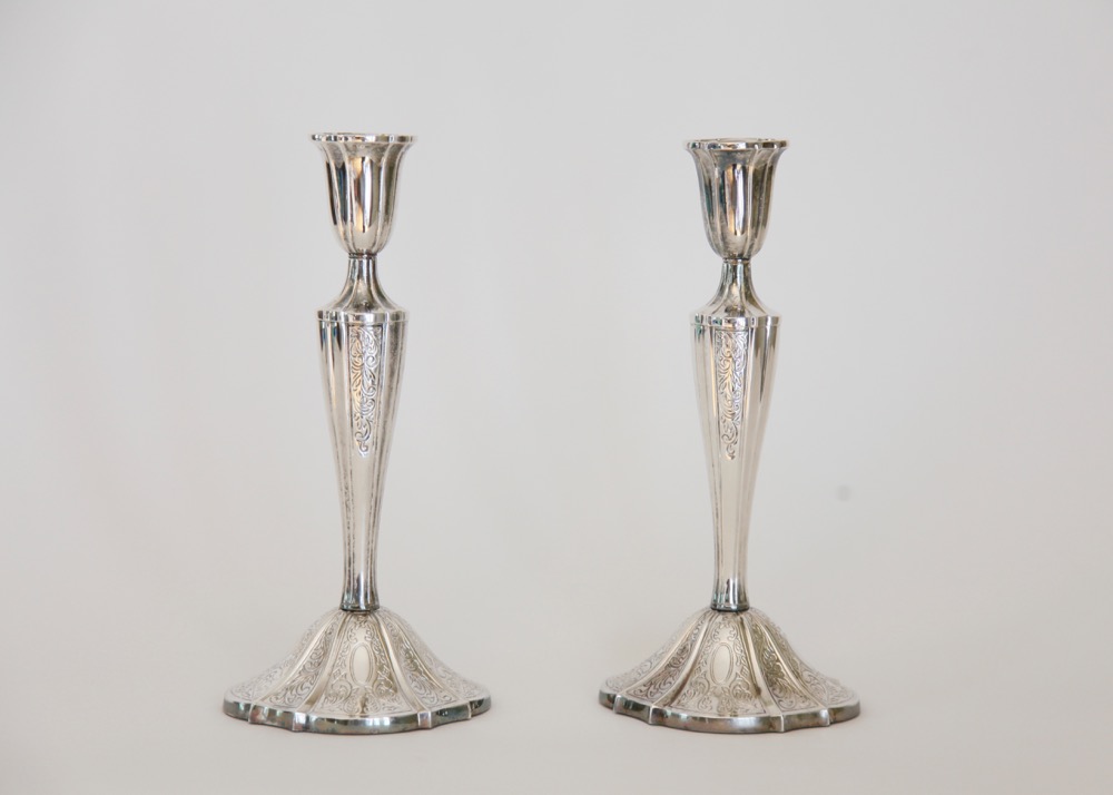 Towle Silver Plate Candlesticks