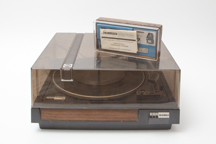 BSR McDonald 310 Turntable and Shure Cartridge