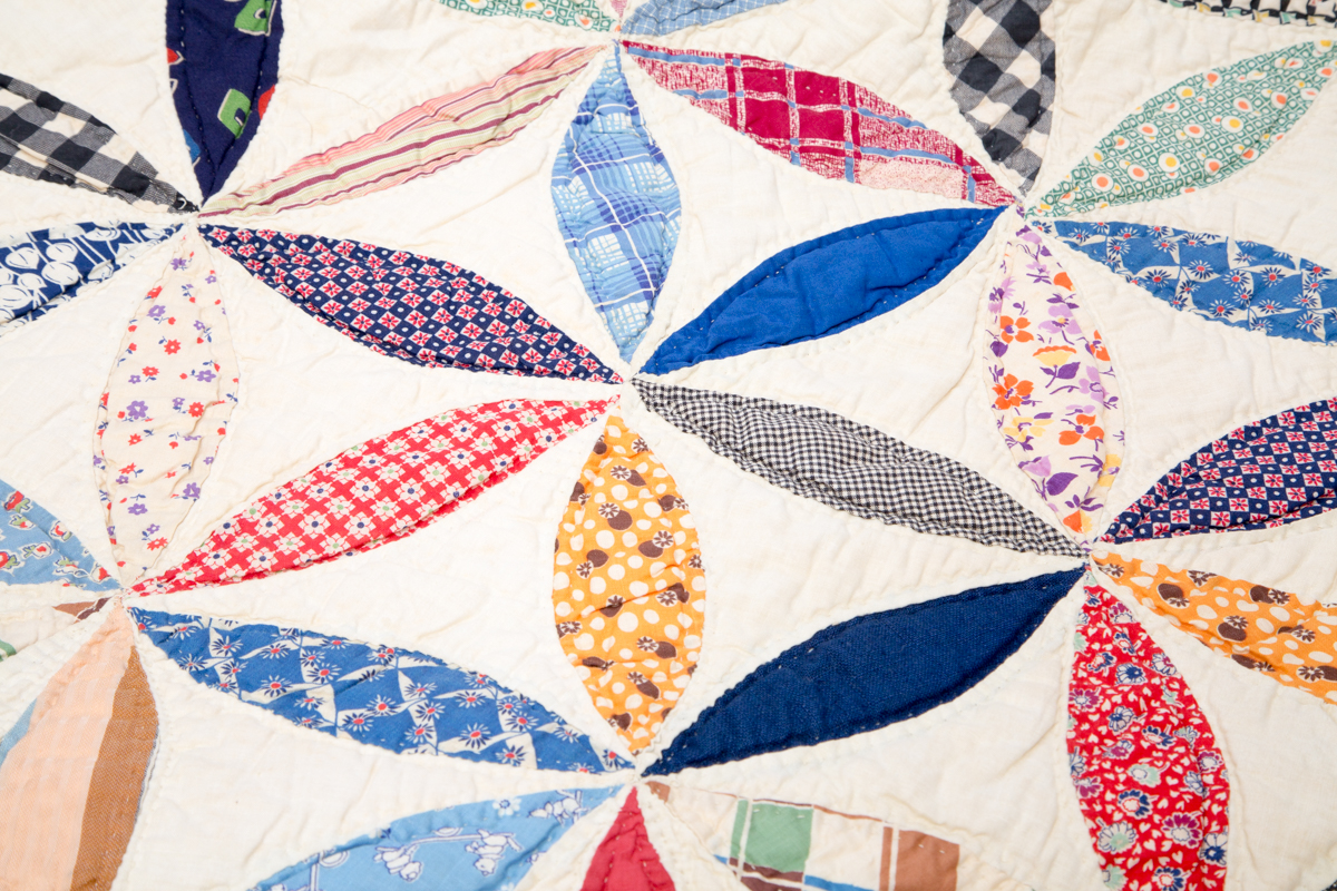 Full Size Floral Patchwork Quilt