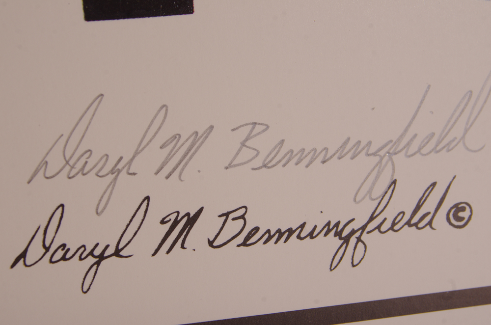 Signed Daryl M. Benningfield Prints