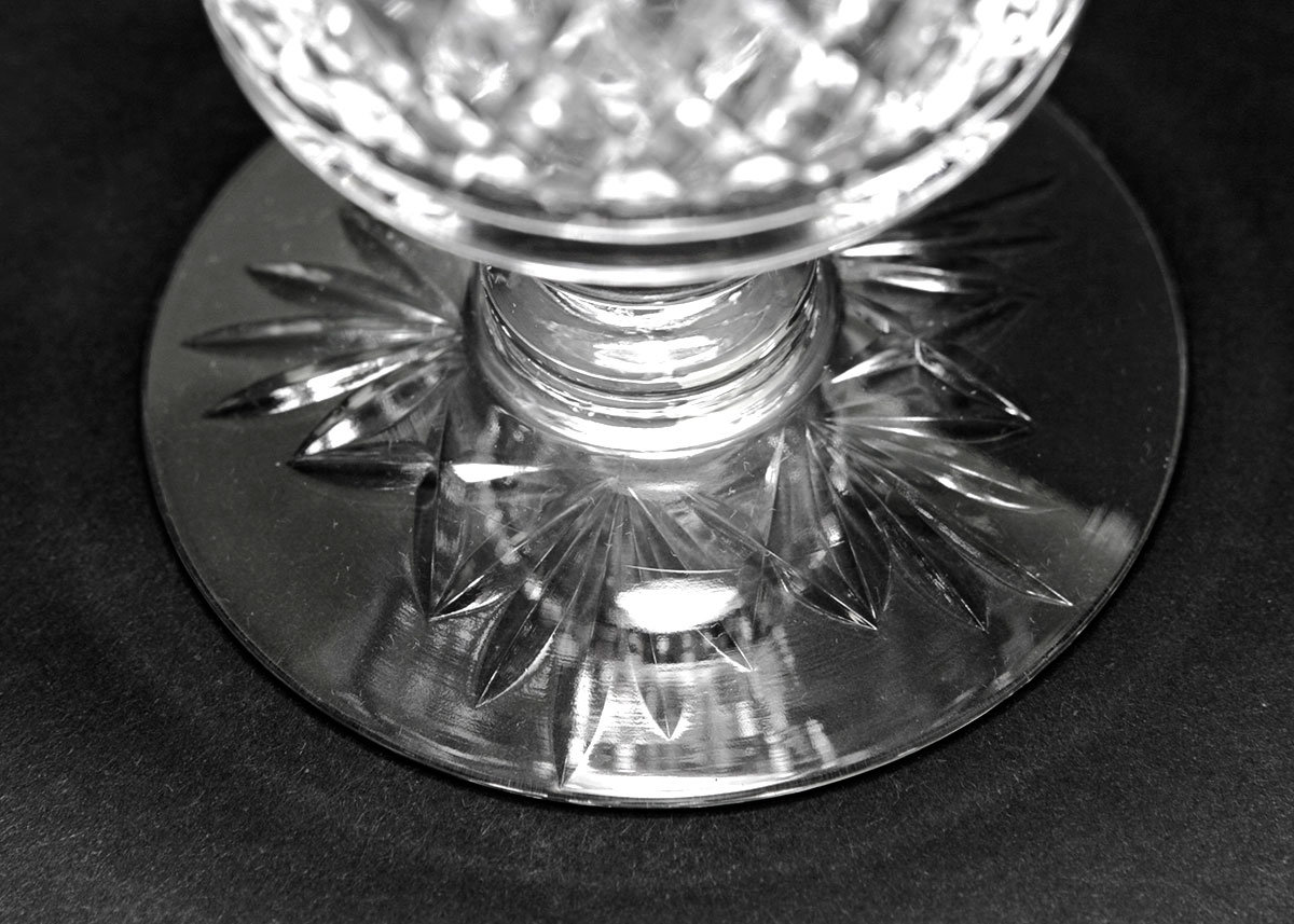 Collection of French St. Louis Crystal Goblets in Chantilly