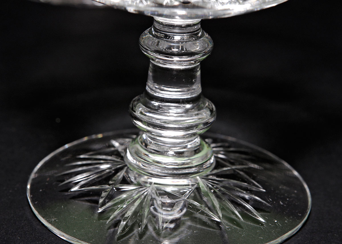 Collection of French St. Louis Crystal Goblets in Chantilly