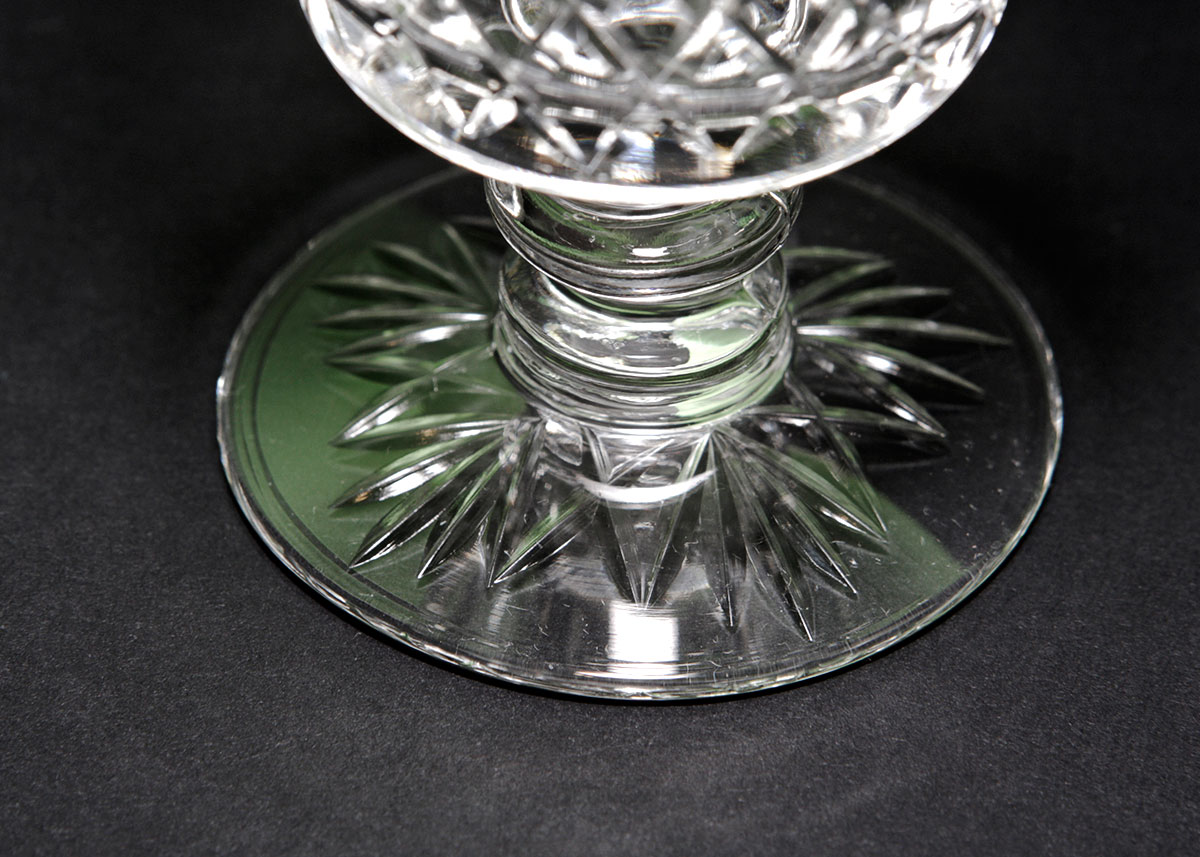 Collection of French St. Louis Crystal Goblets in Chantilly