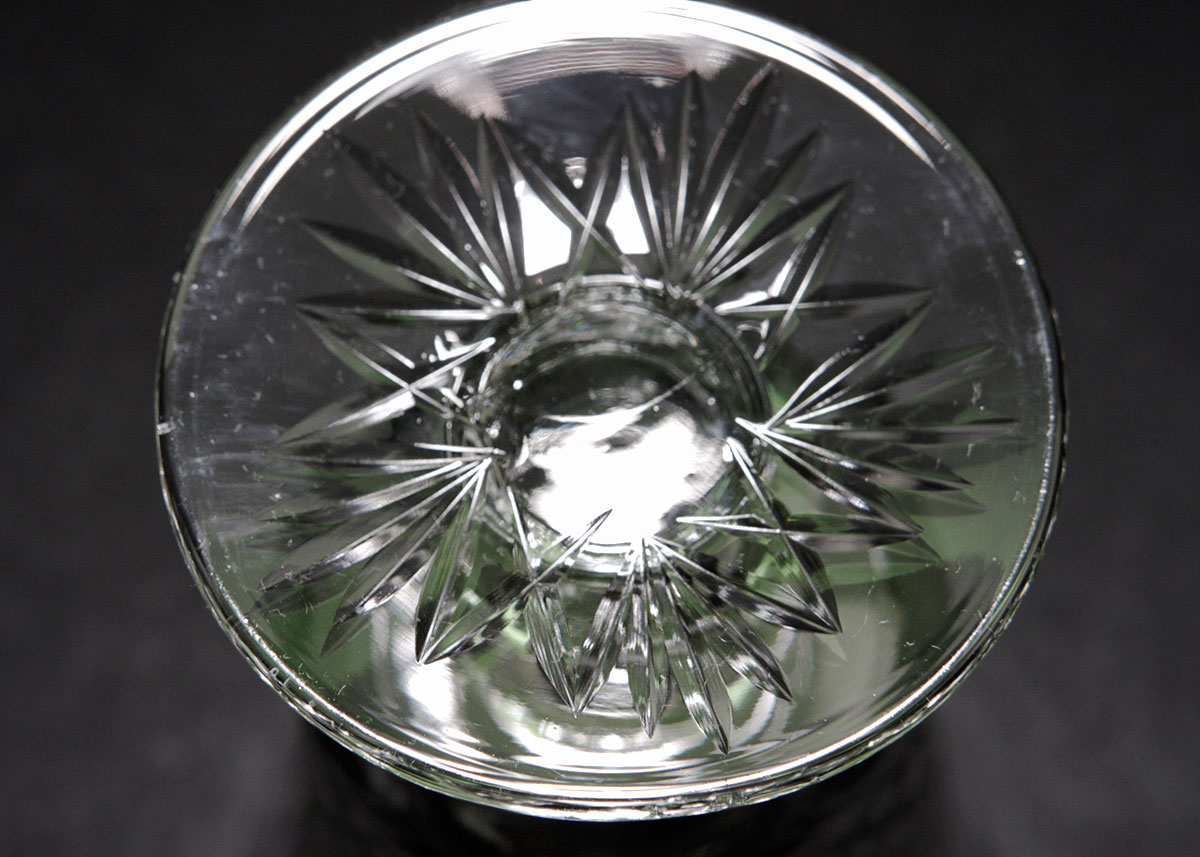 Collection of French St. Louis Crystal Goblets in Chantilly