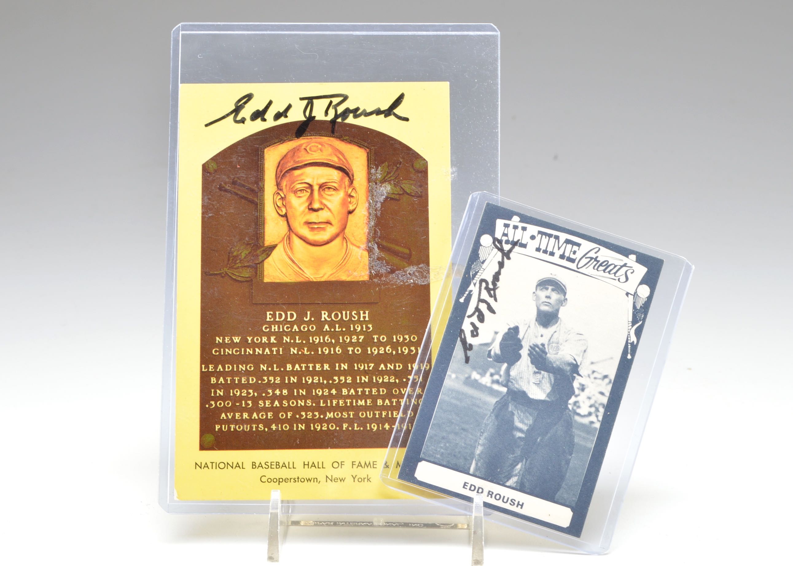 Edd Roush Signed Items