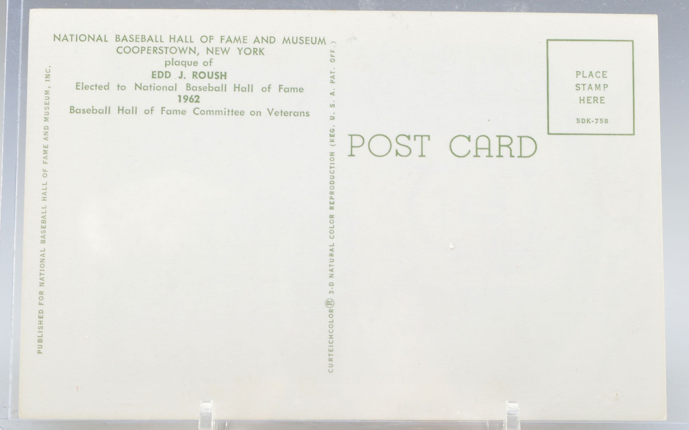 Edd Roush Signed Items