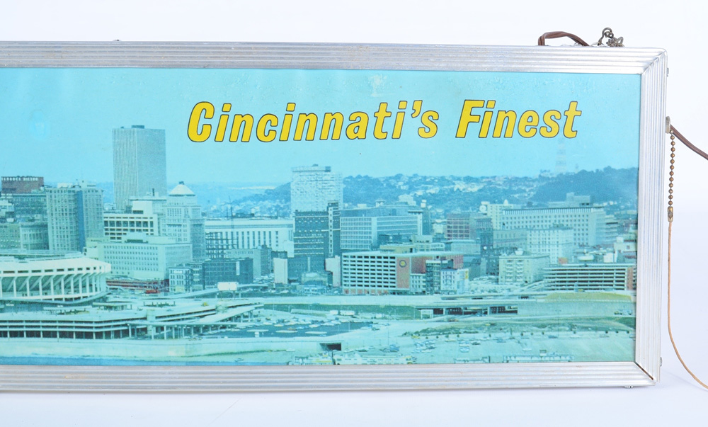 1970s Riverfront/Cincinnati Beer Electric Sign