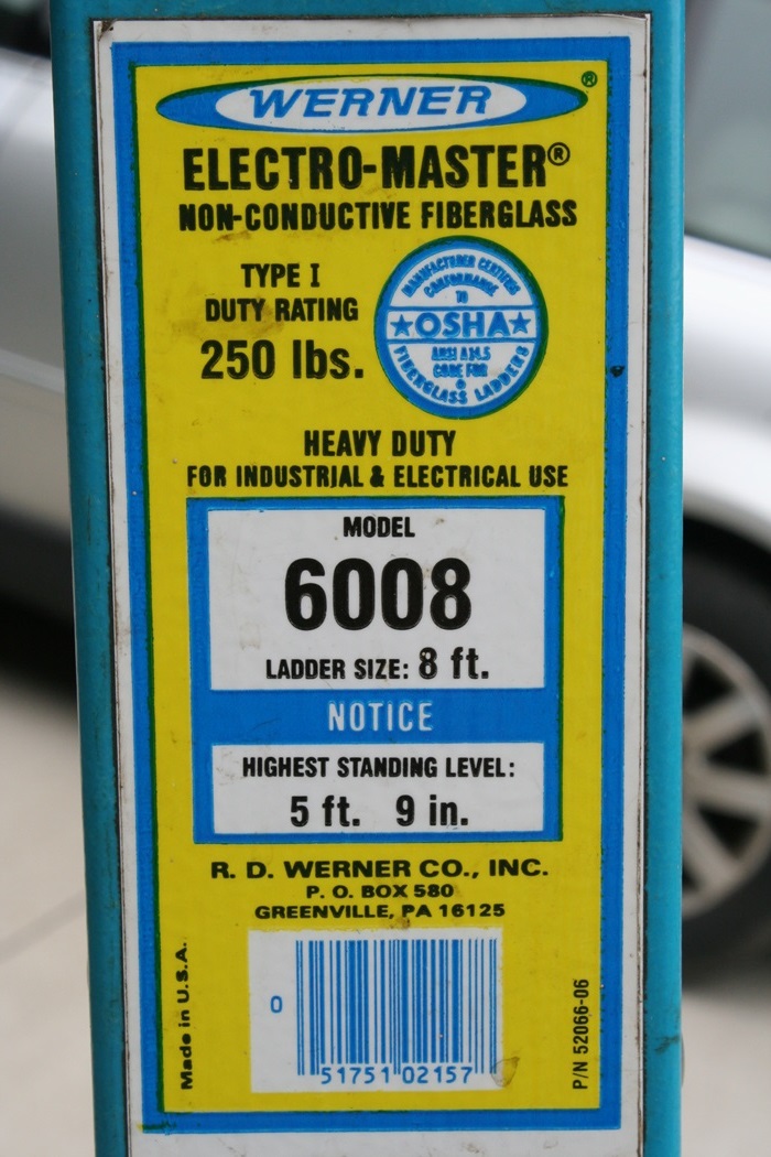 Eight Foot Werner Step Ladder