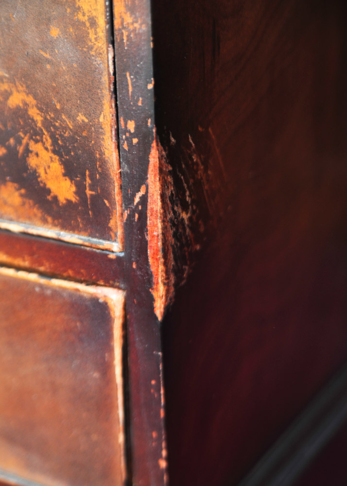Executive Office Desk with Leather Inlays