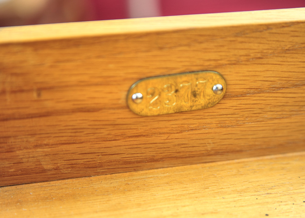 Executive Office Desk with Leather Inlays