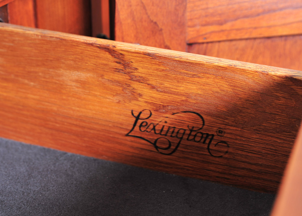 Bob Timberlake Cherry China Cabinet with Hutch