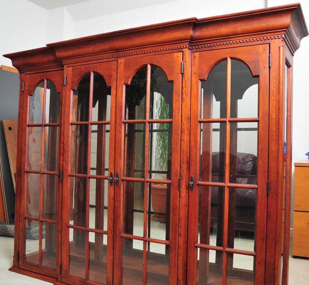 Bob Timberlake Cherry China Cabinet with Hutch