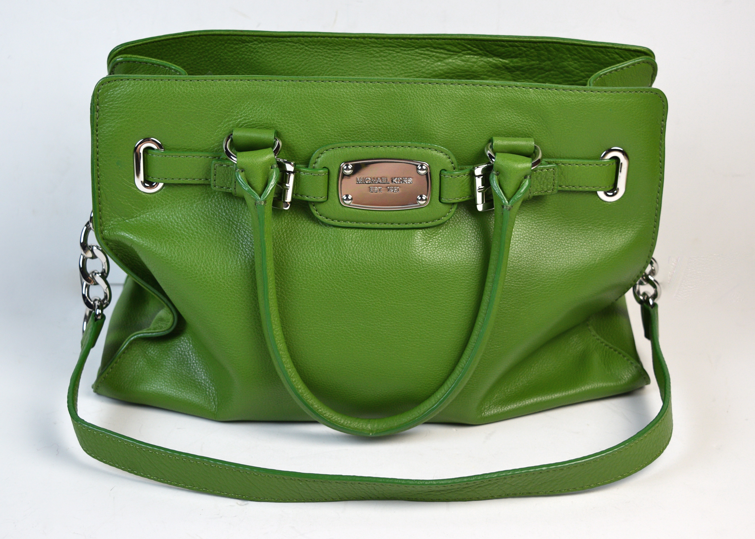 Michael Kors Green Leather Purse