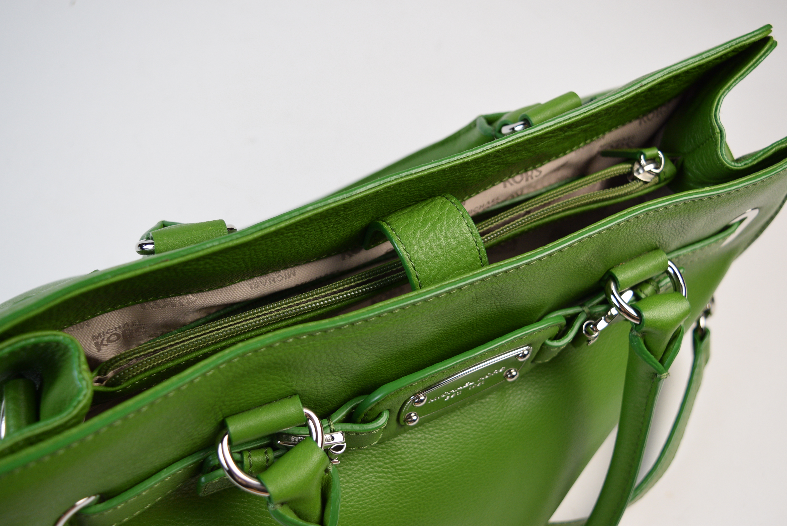 Michael Kors Green Leather Purse