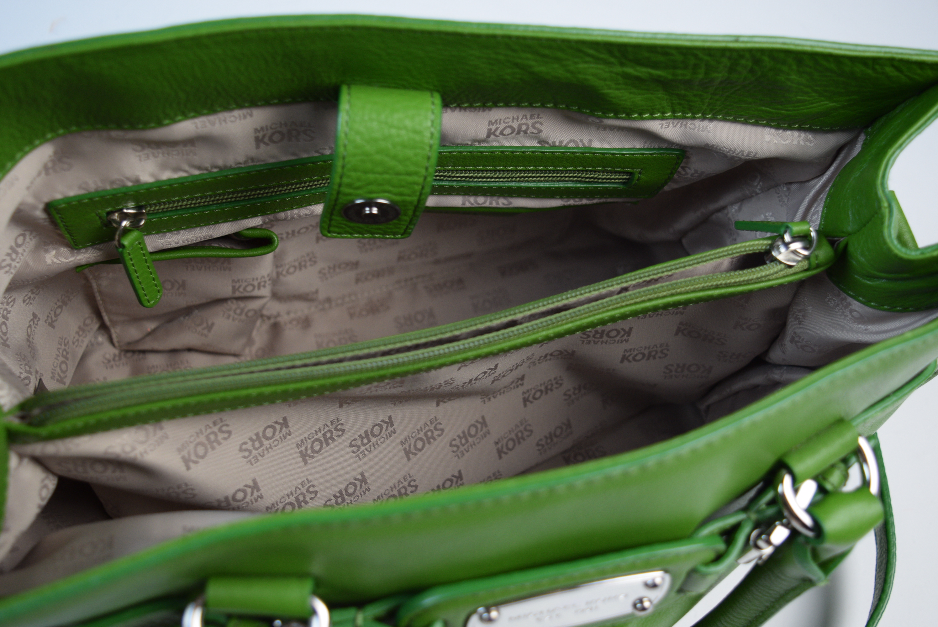 Michael Kors Green Leather Purse
