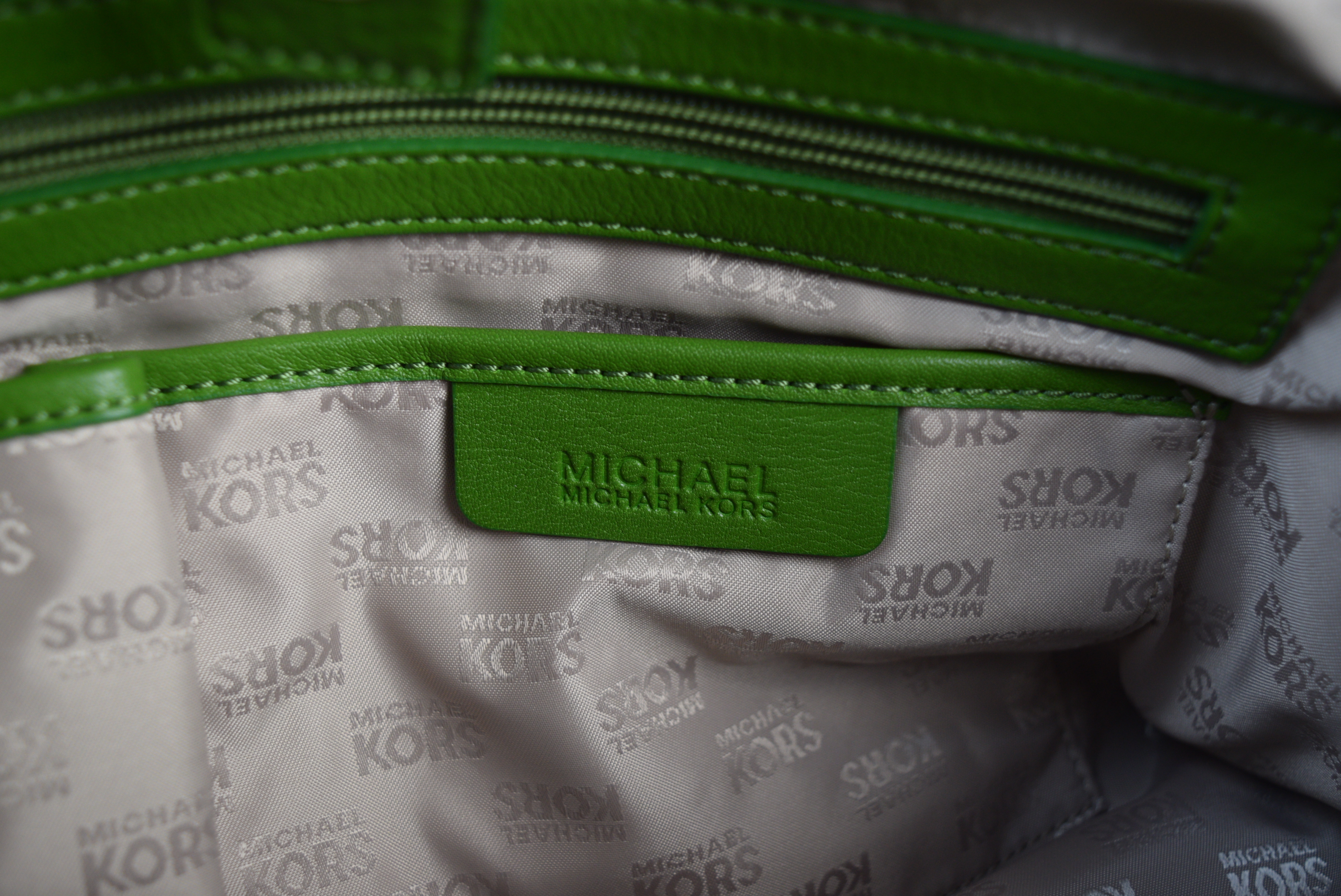 Michael Kors Green Leather Purse