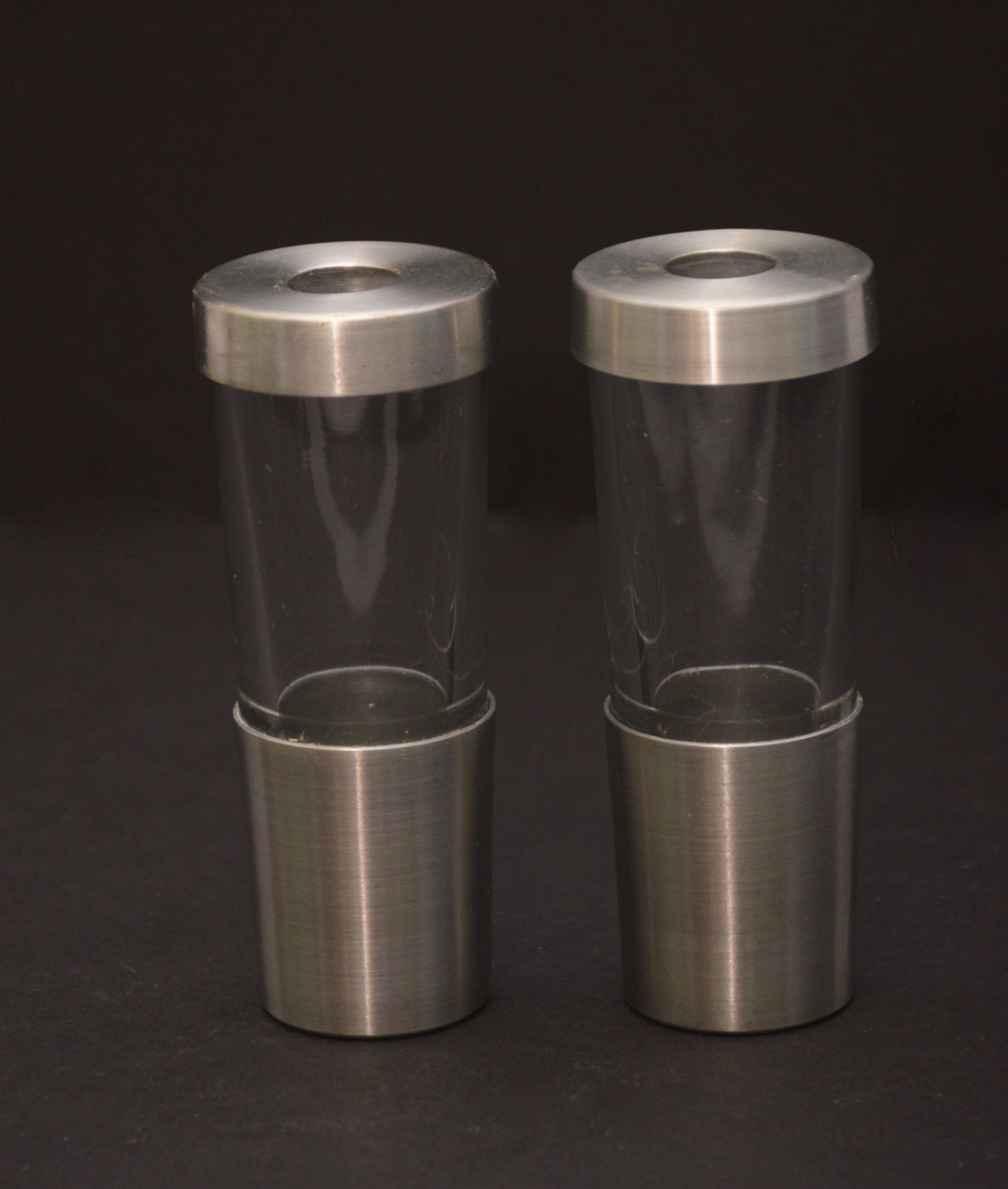 Trio of Liquor Decanters with Pump Dispensers plus Jiggers