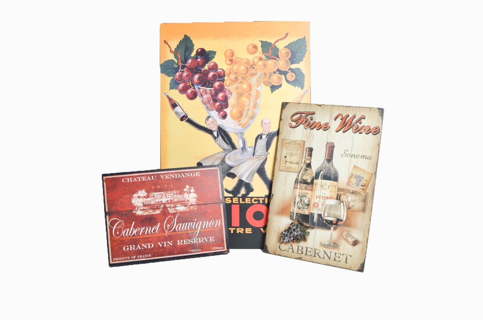 Trio of Wine Prints