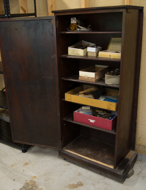 Vintage Shop Cabinet and Contents