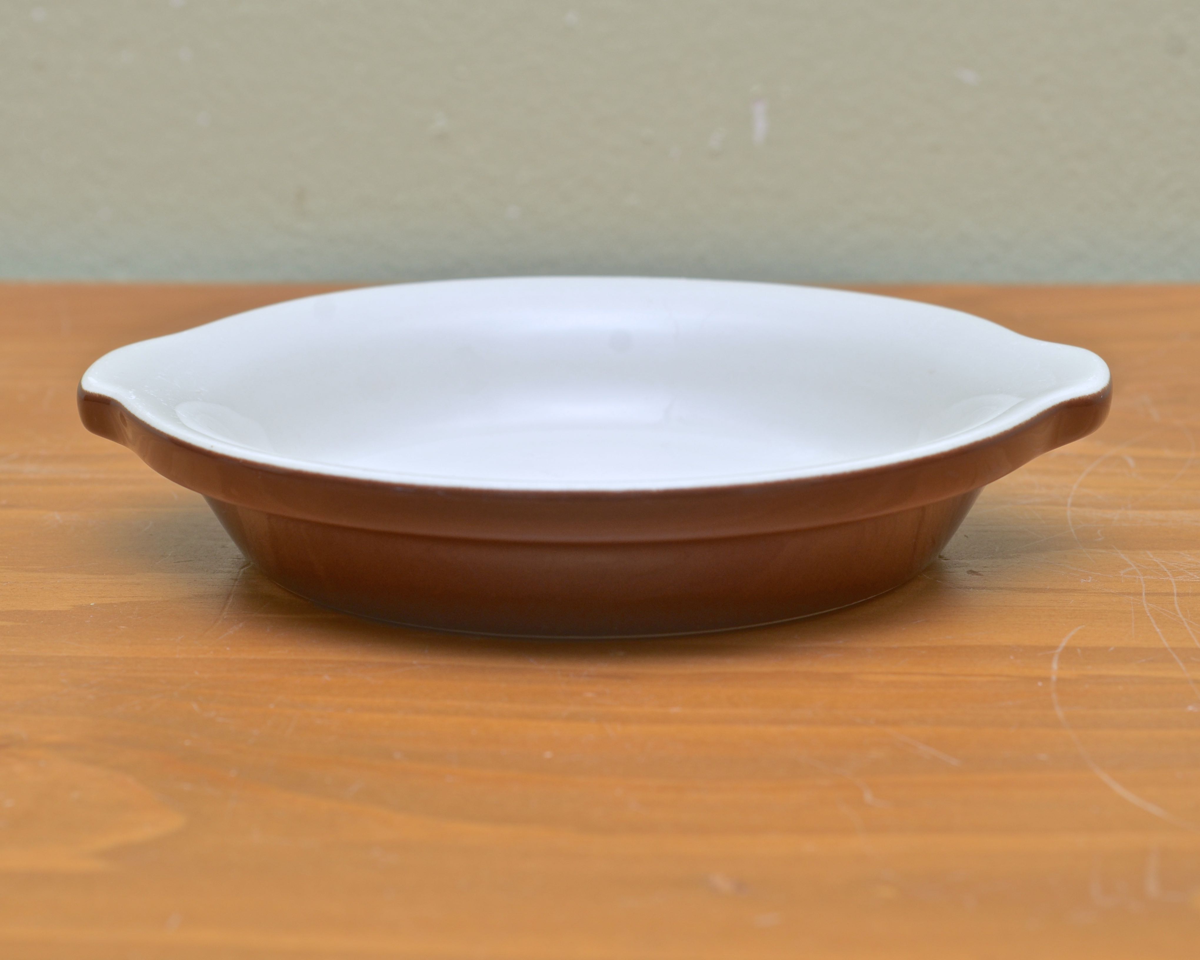 Set of Six Vintage Hall Pottery Au Gratin Dishes