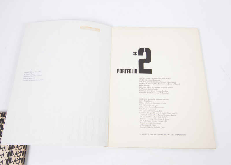Portfolio Magazine 1950 Vol. 1 No. 2 and 1951 Annual of the Graphic Arts