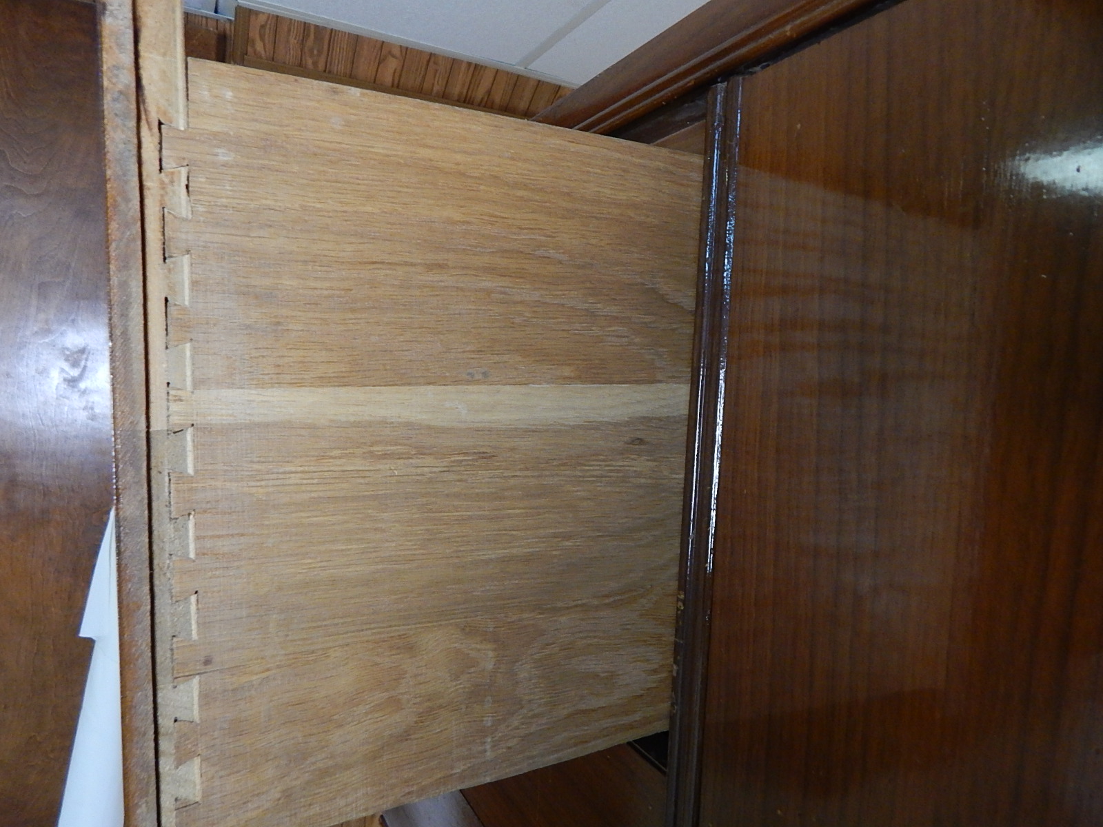 Vintage Art Deco Mahogany Chifferobe Armoire