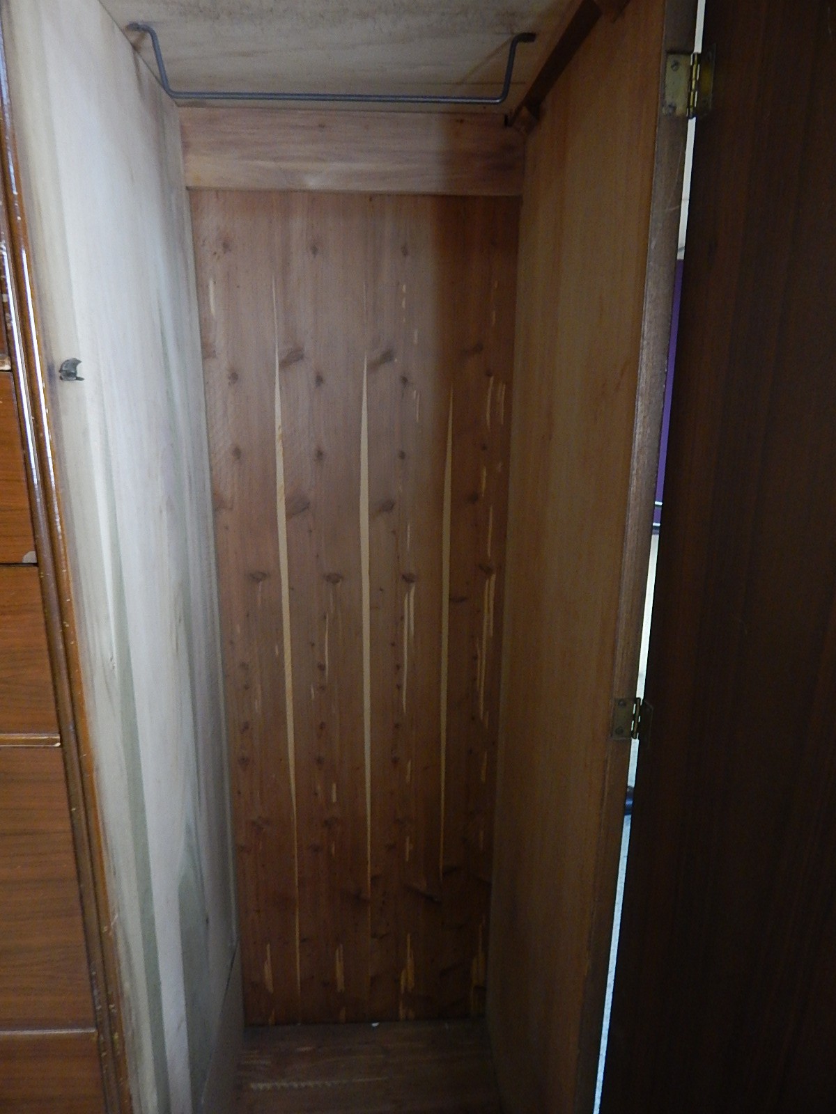 Vintage Art Deco Mahogany Chifferobe Armoire