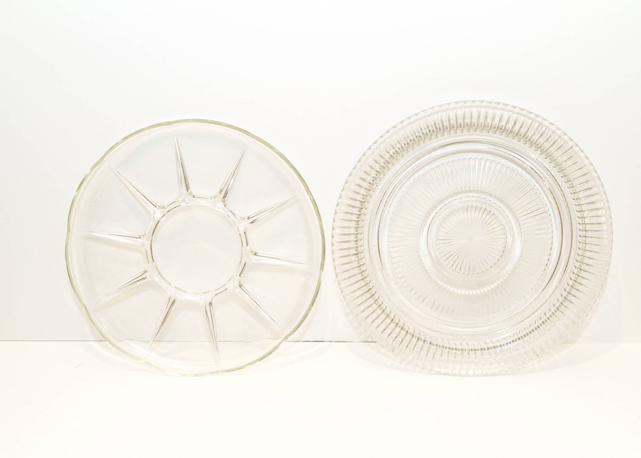 Collection of Vintage Cut Glass Plates