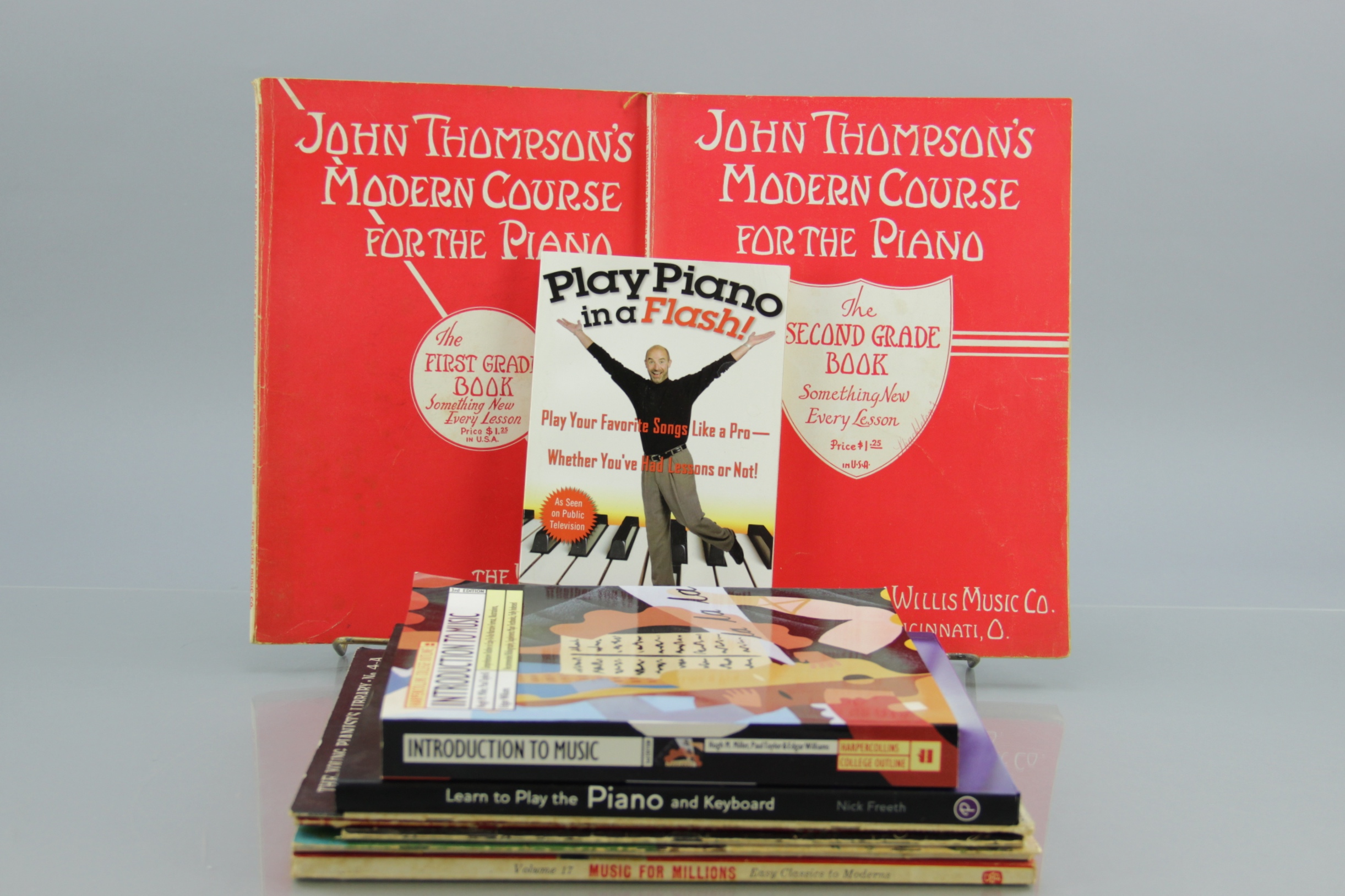 Eleven Vintage and Modern Piano Lesson Books 1937-2007