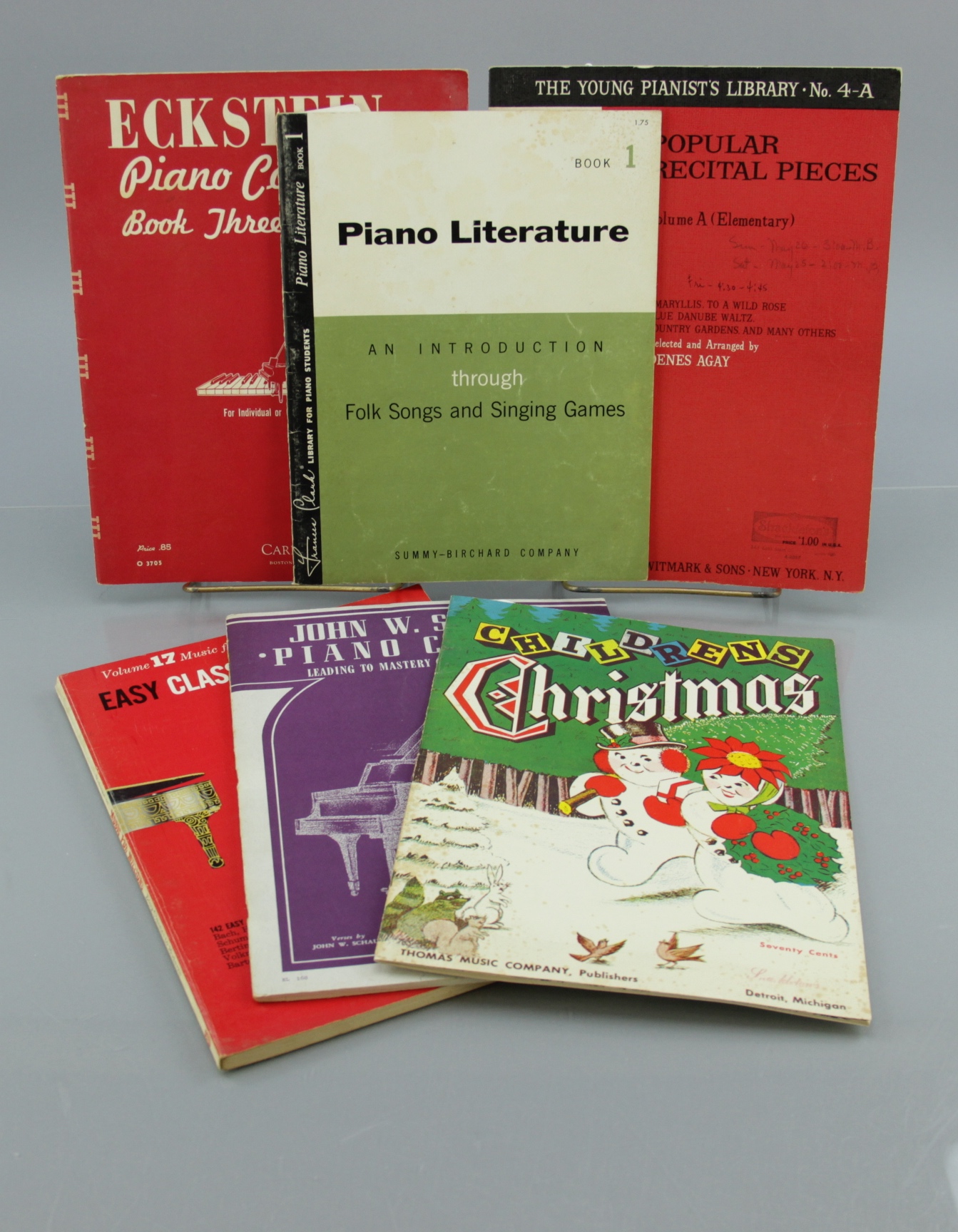 Eleven Vintage and Modern Piano Lesson Books 1937-2007